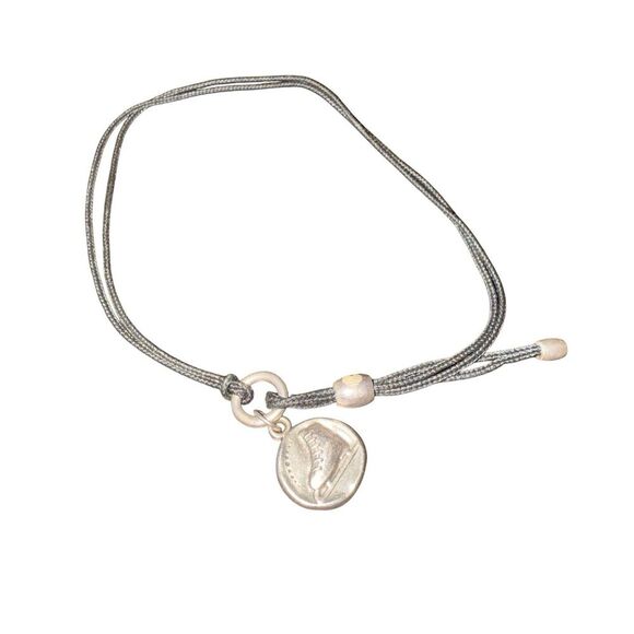 Alex And Ani 2016 Ice Skate Bracelet and Unbranded Beaded Bracelet Set - Picture 4 of 5